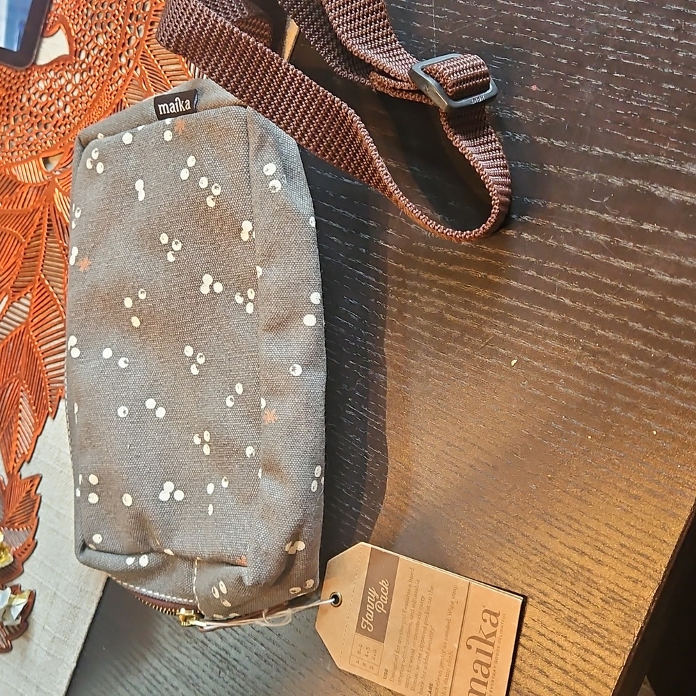 Maika Gray Polka Dot Fanny Pack